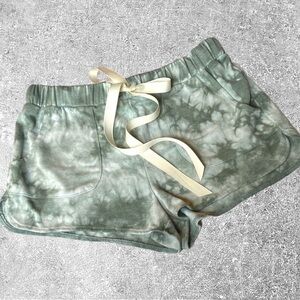 🦄 Forever 21 Tie-Dye Shorts Mint Green and Sage Small
